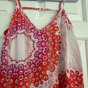 Oliphant strap summer multi flowy dress